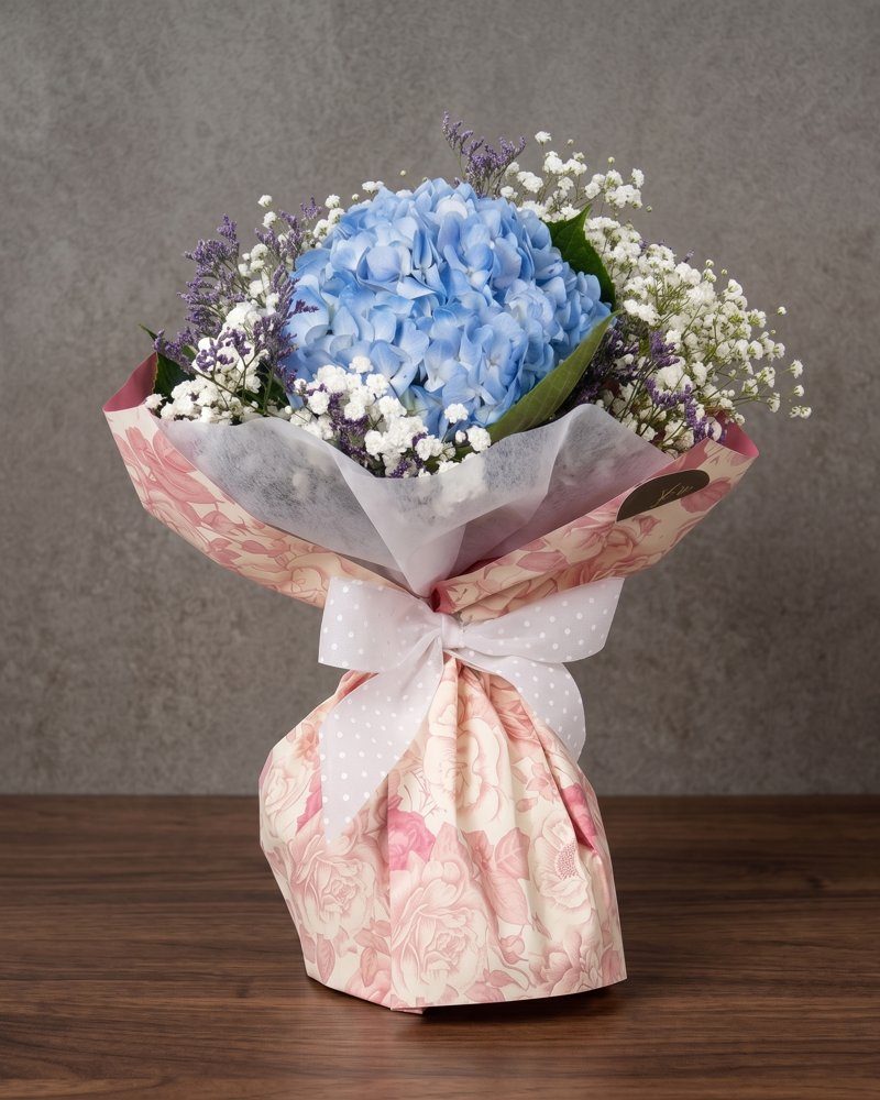 Estilo hortensia azul