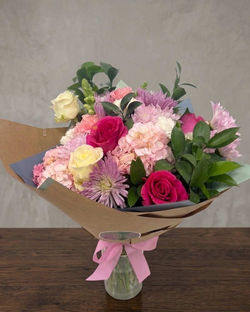Estilo rosas fucsia