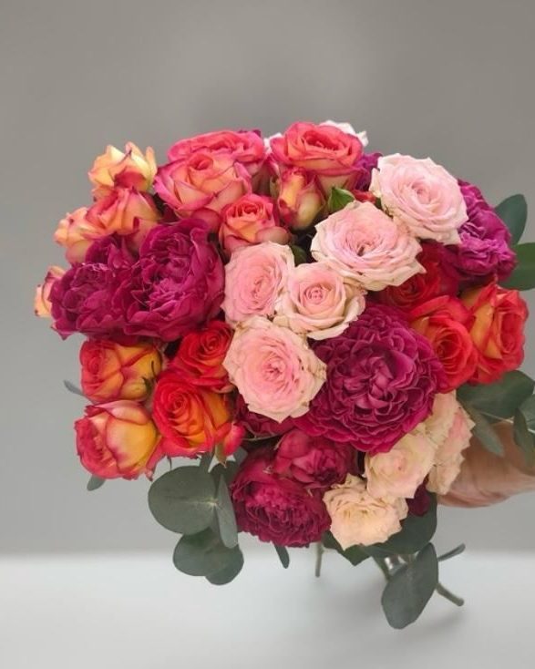 Estilo ramo de rosas